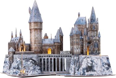 Пазл EXPLORA Сяючий замок Гоґвортс (офіційна ліцензія Harry Potter) 202 деталі, арт. 540312 конструктор для моделювання від 8 років, без клею та ножиць, 3D-