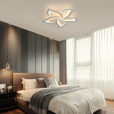 Стеля LED-світильник Comely 60Вт 6750лм, 58см, дизайн Пелюстка, 3000К, теплий білий