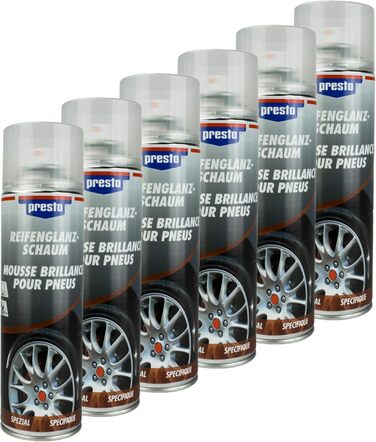 Мл 157189, 6 шт., TIRE GLOSS FOAM Tire Gloss Foam Cleaner Care 500