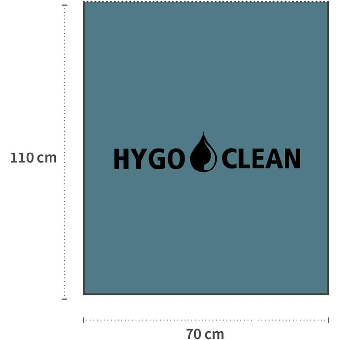 Сміттєві пакети Franz Mensch HygoClean Eco, 120 л, сині, 100 шт. LDPE, у рулоні, сміттєві пакети, довжина 110 см x ширина 70 см, сміттєвий пакет на 120 літрів, надзвичайно міцний