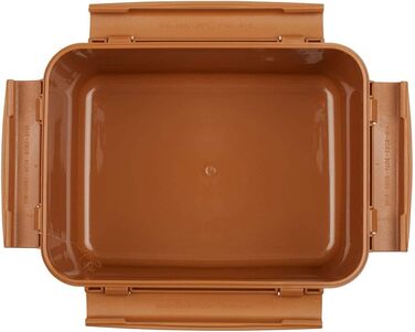 Контейнер для зберігання та ферментації квашеної капусти преміум-класу Crazy Korean Cooking з внутрішньою вакуумною кришкою, піщано-коричневий, 5,2 л, 2 шт. и по 5,2 л (1,3 галона), 2 шт.