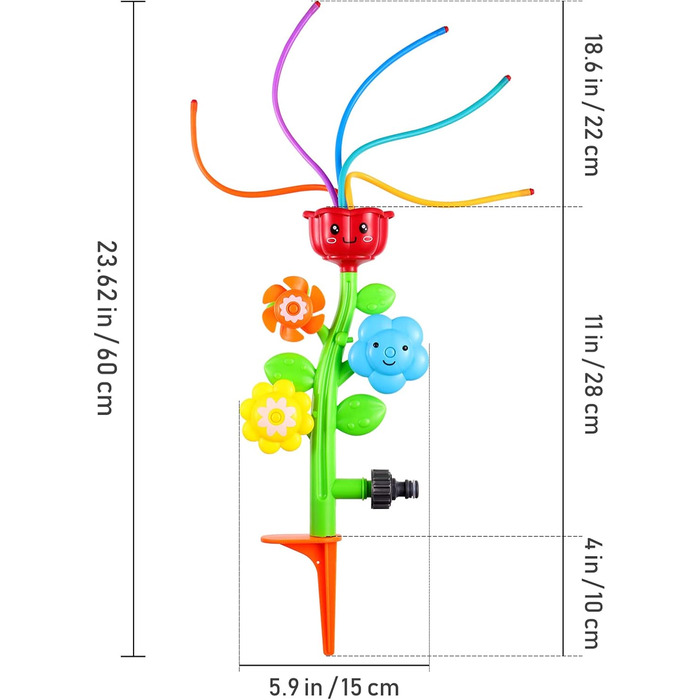 Відкритий розпилювач води спринклер задній двір спінінг спринклер іграшка форма вихор іграшка для дітей малюків на відкритому повітрі грати