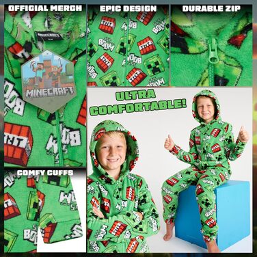 Кігурумі Minecraft, суперм'який фліс, теплий 7–8 років