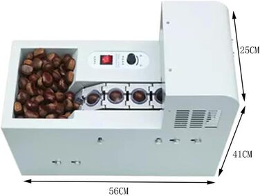 Комерційна машина для різьблення по каштанах, електрична машина для подрібнення каштанів 30-50 кг/год, автоматична машина для очищення та відкривання каштанів, без пошкодження каштанів, одноланцюгова пластина