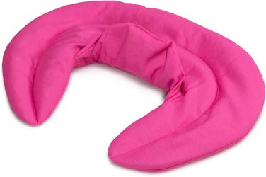 Рожева подушка для шиї зі стійкою - подушка з зерна - грілка для шиї - дуже затишна грілка для шиї - пшениця