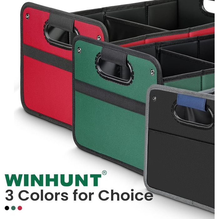 Організатор для багажника WINHUNT, автомобільний органайзер, посилені ручки, 50 л водонепроникний поліестер, автомобільні аксесуар
