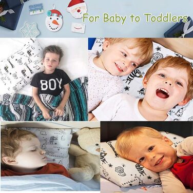 Подушка для немовлят Aisawate з наволочкою - 33x45 см М'яка дитяча подушка з органічної бавовни для сну - Дитяча подушка для немов