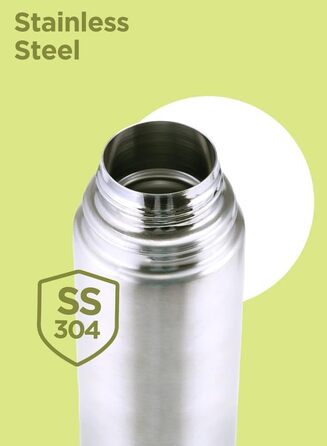 Термопляшка MILTON Thermosteel Flip Lid 1000, 1 л, сріблястий