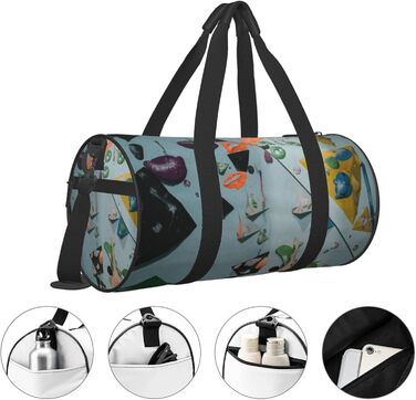 Дорожня сумка-циліндр, дизайн люди малюють на стіні, спортивна сумка для чоловіків та жінок, сумка-мішок, спортивна сумка