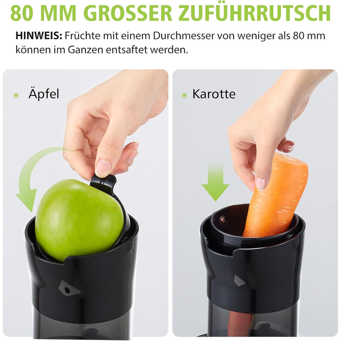 Соковижималка з функцією реверсу та двома розмірами фільтрів. Переможець тестів соковижималок для овочів та фруктів, багатофункціо