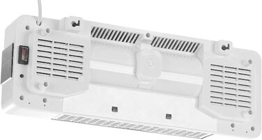 Вентилятор-обігрівач керамічний настінний WiFi вентилятор-обігрівач, світлодіодний дисплей, 2000 Вт, додаток, Google та Alexa (вентилятор-обігрівач із керуванням за допомогою додатка, керамічний, тримач для планшета) Білий, сумісний з Google та Alexa