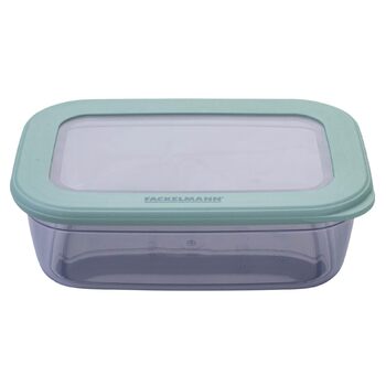 Контейнер для зберігання Fackelmann 1200 мл прозорий контейнер з кришкою, ідеальний для подорожей, безпечний для миття в посудомийній машині, контейнер для приготування їжі 1200 мл