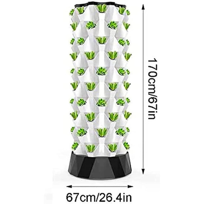Для трав, фруктів і овочів із зволожуючим насосом, таймером, адаптером, грядкою для посіву та сітками, 8 поверхів