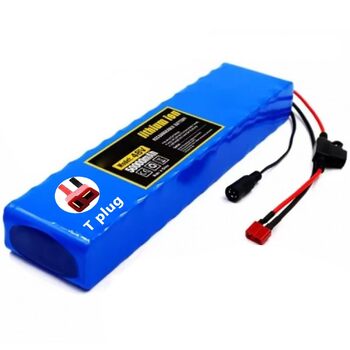 Акумулятор для електросамоката 48V 50Ah Літій-іонний акумулятор для електровелосипеда 13S2P Літій-іонні акумулятори із зарядним пристроєм BMS A для електровелосипеда потужністю 200W-1000W, двигуна для електровелосипеда, скутера, Т-подібний штекер 48V 50Ah