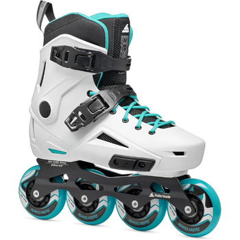 Жіночі міські роликові ковзани Rollerblade Lightning, білий та Aqua White/Aqua 8