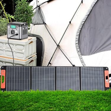 Портативна електростанція S500 із сонячною панеллю 100 Вт, сонячним генератором 518 Втгод, вихідною потужністю змінного струму 500 Вт (пікова 1000 Вт), портом USB-C 65 Вт для вечірок, подорожей, кемпінгу, використання в автофургоні, в екстрених ситуаціях 
