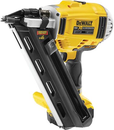 Акумуляторний цвяходер DEWALT 18 В DCN695P2 (для цвяхів з D-подібною та круглою головкою довжиною 50 - 90 мм, з одним вивільненням