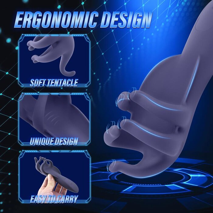 Іграшка для мастурбації для чоловіків, стимулятор головки пеніса, секс-іграшка для чоловіків, мастурбатор із щупальцями, що обгортаються, з 10 режимами, набори вібраторів, секс-іграшки для чоловіків, мастурбатори для одного та пар, кишенькова кицька, Purp