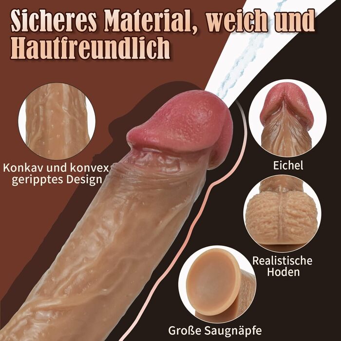 Реалістичний фалоімітатор з функцією сквіртингу, присоска, фалоімітатор для сквіртингу яєчок, фалоімітатор для сквіртингу зі штучною спермою, сперма, реалістичний член, XL, м&39який, секс-іграшка для сквіртингу, хвіст фалоімітатора для жінок та чоловіків,