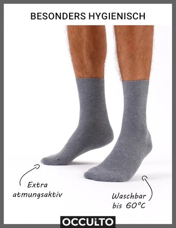 Чоловічі шкарпетки Occulto зі 100 бавовни, 10-20 пар (модель Ingo), розмір 43-46, 10 пар Чорний