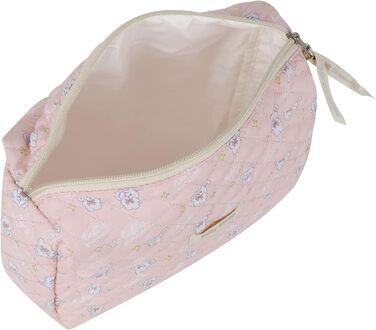 Дорожня косметичка, стьобана туалетна сумка з красивим квітковим візерунком, косметичка великої місткості, портативна сумка для ма
