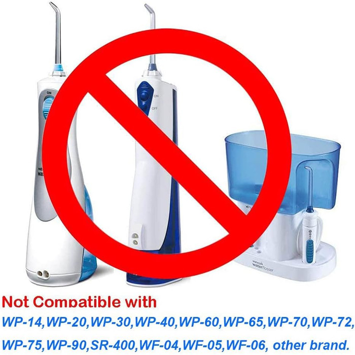 Змінні насадки для Water Flosser WP100 WP250 WP300 WP450 WP660 WP900 Інший флоссер, синій, 2 шт. и