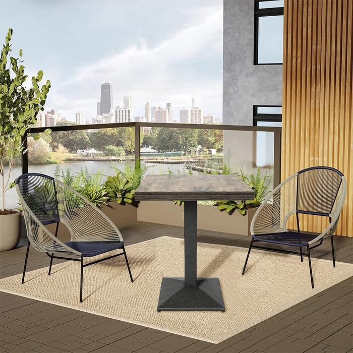 Стіл 60x60, садовий стіл, дерев&39яний стіл, балконний стіл, стільниця, обідній стіл 60x60 см (класична деревна текстура)