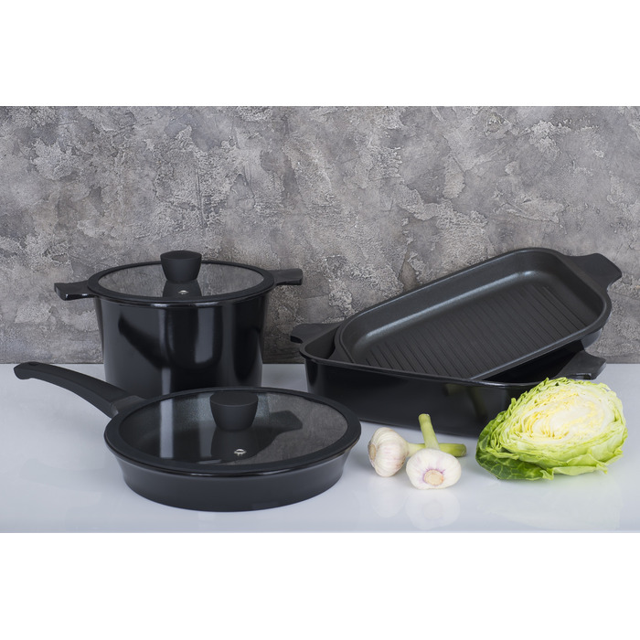Каструля RINGEL Zitrone Black (5.8 л) 24 см (6471576)