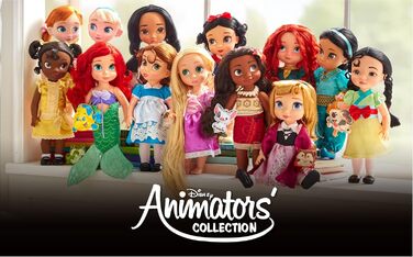 Лялька Disney Store Anna з колекції Animator, Frozen, 39 см / 15&39, реалістичне волосся для розчісування, одяг і взуття, з Олафом