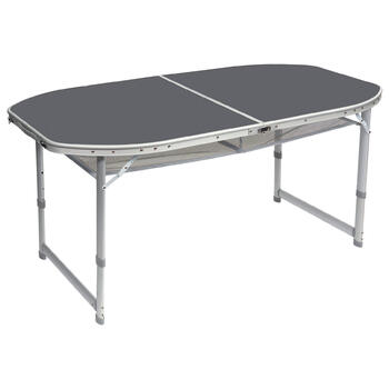 Стіл Bo-Camp Case Model Oval 150x80 cm Grey (1404399)