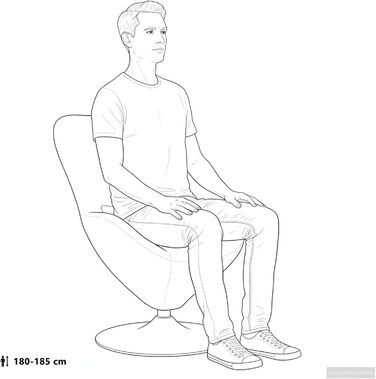 Крісло-яйце світло-сіре 63 x 73 x 90 см Тканина, Вітальня, Сучасне обертове крісло-яйце, Стильні меблі для дому, Елегантне крісло для відпочинку та комфортне рішення