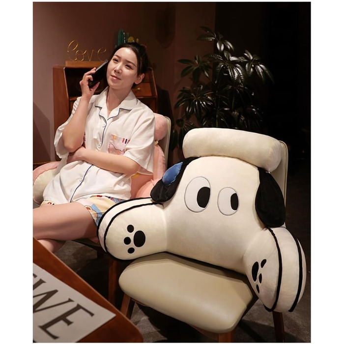 Подушка для читання, м&39яка плюшева подушка для спини, ліжко, мила подушка для читання з тваринами для дітей та дорослих, багатофункціональна подушка для спинки дивана, ігрова, телевізійна, розслаблюючі подарунки (стиль 4 65x40 см)