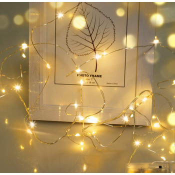 Світлодіодні казкові вогні, 3м 30LEDs дротяні мікро казкові вогні, прикраса на Хелловін казкові вогні на батарейках AA для вечірки