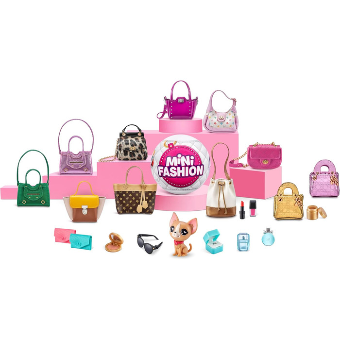 Міні-бренди Міні-мода Справжня тканина Модні сумки та аксесуари Капсульна колекційна іграшка (2 шт.) Серія 1 2 капсули