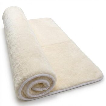 Австралійський протипролежневий килимок 65x100 см з надщільної вовни натурального походження, можна прати при температурі 30-90C, знімає тиск, дихає, 65 x 100 см