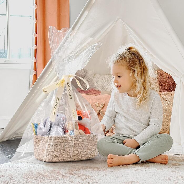 Кошики для зберігання TIMEYARD, невеликий подарунковий кошик, кошики-полички, кошик для рушників з мотузки, для зберігання іграшок, 3 шт., біло-коричневий, 28 x 18 x 11 см, коричневий, 28 x 18 x 11 см