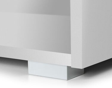 Книжкова шафа Casaria з 5 відділеннями, 190x60x28 см, регульовані по висоті полиці, дерев&39яна, відкрита, сучасна, для кабінету, офісу, вітальні, окремостояча полиця, колір Vela, біла