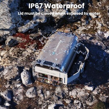 Міцний і водонепроникний портативний зарядний пристрій, 40000mAh 100W Dual USB-C Power Bank для ноутбука з супер швидкою зарядкою.