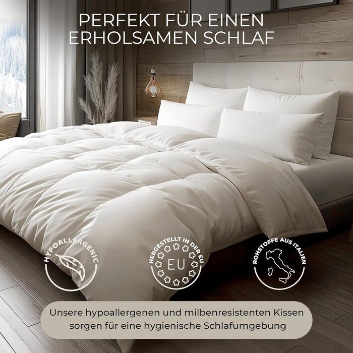 Комплект із 2 подушок (50x80 см) - Гіпоалергенні, декоративні подушки, що можна прати, подушки для дивана, подушки для сну - Подушки для ліжка та дивана - Оптимальний комфорт сну для дому 50 см x 80 см, комплект із 2 предметів