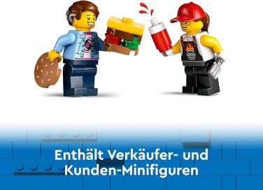 Конструктор LEGO City 60404, Вантажівка з бургерами, 194 деталі