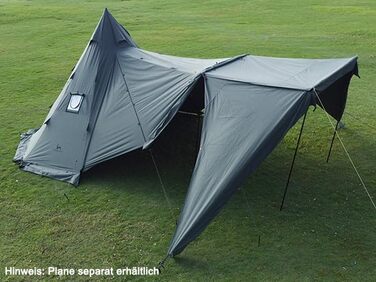 Намет TOMOUNT, бавовняний індіанський намет, високий коник 2,8 м, для 6-8 осіб, пірамідальний намет з отвором для плити, 4-сезонний кемпінговий намет для активного відпочинку, кемпінгу, пішого туризму, трекінгу, зелений