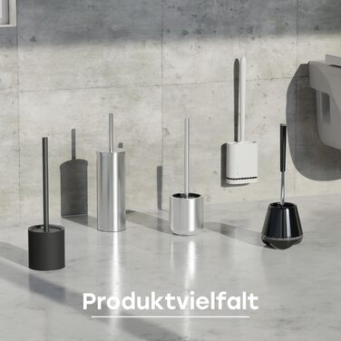 Силіконова щітка для туалету з плоскою та гнучкою головкою - Силіконова щітка для туалету зі швидковисихаючим тримачем - Сучасна щ