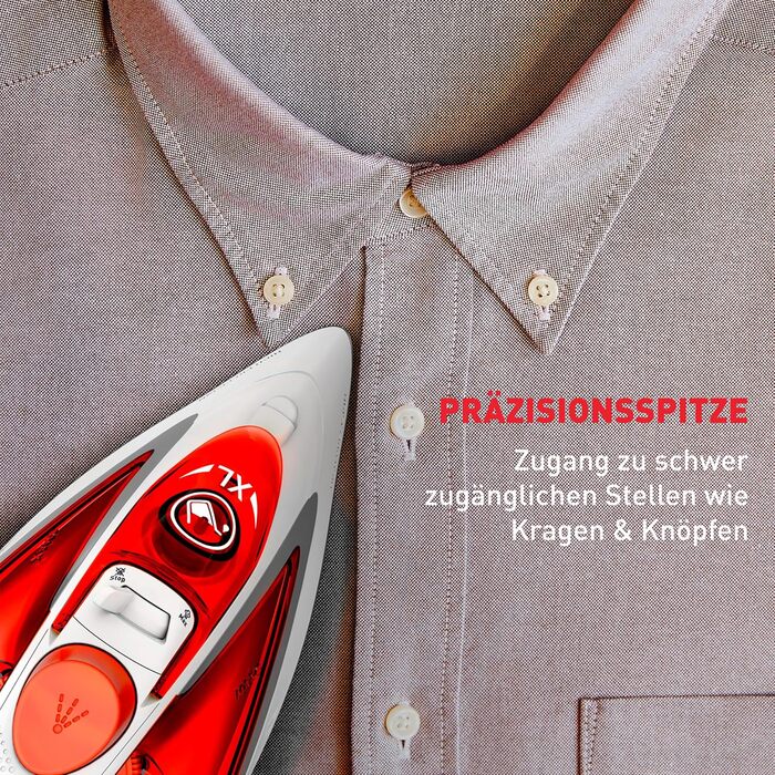 Парова праска 2800 Вт 45 г / хв. автоматичне регулювання подачі пари 230 г / хв. посилення подачі пари 3 парові зони вертикальна п