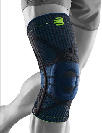 Опора для колін Bauerfeind 'Knee Support з кільцем Siikon, праворуч і чорнилами для носіння (чорний, M)