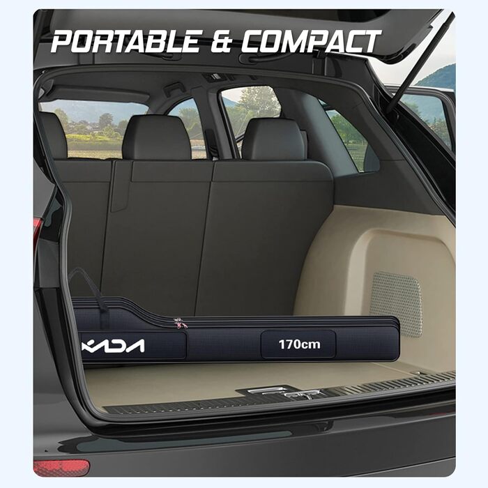 Сумка для рибальських снастей KOCAN, сумка для риболовлі 190 см, портативна складна вудка та сумка для зберігання спорядження