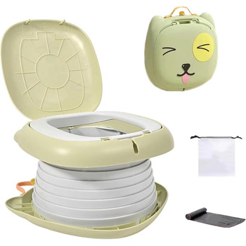 Горщик Складаний дитячий унітаз, Дитяче сидіння для унітазу, Складний унітаз Дитячі сидіння для привчання до горщика Відкритий пор