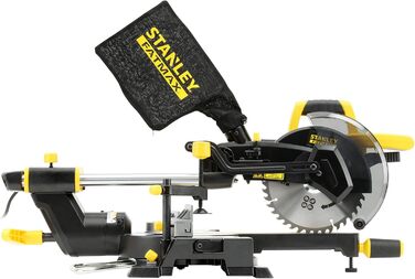 Панельна пила Stanley FatMax FME721 (1500 Вт, 216 мм, з лазерною направляючою, 2 висувними опорами для матеріалу, мішком для пилу,