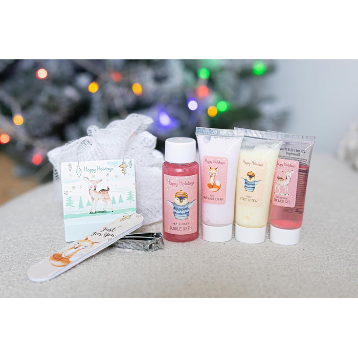 Адвент-календар краси на 2025 рік для дівчаток з 24 косметичними продуктами Адвент-календар краси з лосьйоном для тіла, бомбочками для ванни, гелем для душу, шампунем, бальзамом для губ, кремом для рук та багатьма іншими Різдвяний календар для підлітків О