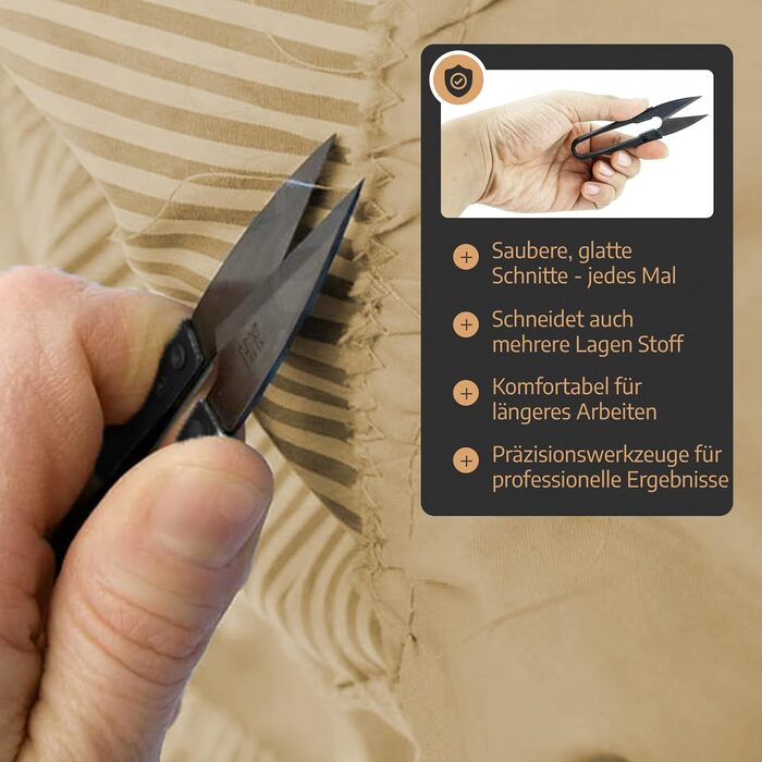 Кравецькі ножиці 30,5 см Надміцні професійні ножиці для тканини з нержавіючої сталі, надзвичайно гострі та ергономічні ідеально підходять для шкіри та товстих тканин з обрізачем ниток та подарунковою коробкою