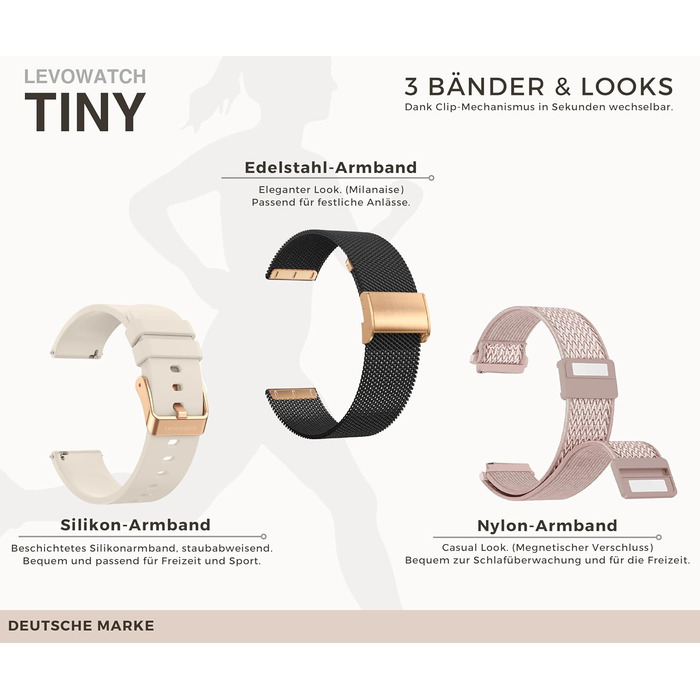 Мініатюрний жіночий смарт-годинник, товщина 8 мм та вигнутий, голосове керування, AMOLED-дисплей завжди ввімкнений, 3 ремінці, відстеження менструального циклу, водонепроникний, металевий корпус, функція телефону, моніторинг сну, трекер